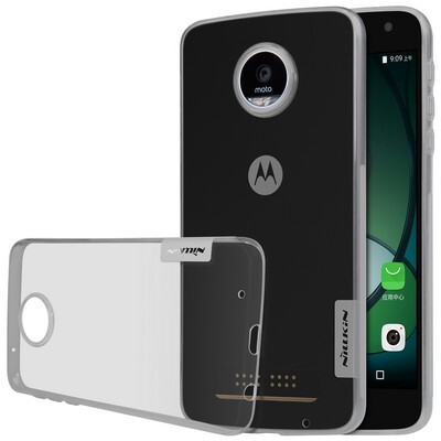 Силиконовый чехол Nillkin Nature TPU Case Grey для Motorola Moto Z Play(3)