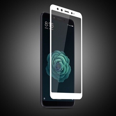 Противоударное защитное стекло с полным клеем Full Glue Screen Cover 0.3mm белое для Xiaomi Redmi Note 6 Pro(2)