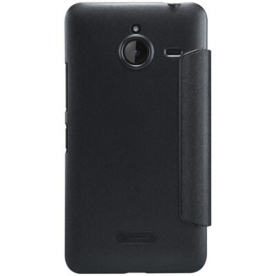 Полиуретановый чехол Nillkin Sparkle Leather Case Black для Microsoft Lumia 640XL(2)