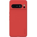 Пластиковый чехол с пластиной Magsafe Nillkin Super Frosted Shield Pro красный для Google Pixel 8 Pro(#1)