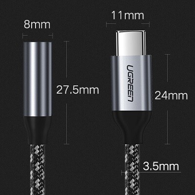 Переходник для наушников Ugreen Type-C USB to 3.5 mm(8)