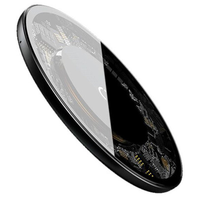 Беспроводная зарядка для телефона быстрая Baseus Simple - Прозрачная (CCALL-AJK01)(3)