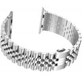 Металлический ремешок Rolex Metal Band серебристый для для Apple Watch Series  49/45/44/42mm(#3)