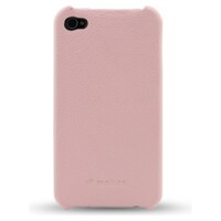 Кожаный чехол накладка Melkco Snap Cover Pink LC для Apple iPhone 4/4S
