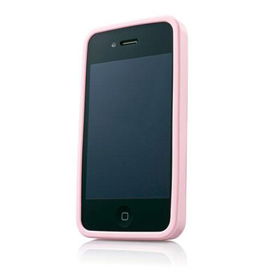 Металлический чехол накладка Capdase Alumor Jacket Pink для Apple iPhone 4/4S(2)