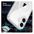 Защитный чехол с магнитной пластиной MagSafe TPU+PC Magic Mask Air Bairrer прозрачный для Apple iPhone 17(#4)