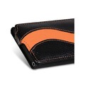 Кожаный чехол книга Melkco Leather Case Black/Orange LC для Nokia Lumia 800(#3)