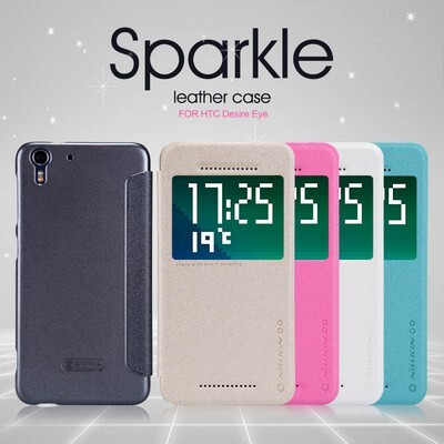 Полиуретановый чехол Nillkin Sparkle Leather Case Gold для HTC Desire EYE(4)