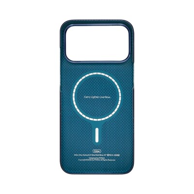 Кевларовый чехол с Magsafe Pitaka Edge Case Milky Way Galaxy 2.0 Nearfield Blue для Apple iPhone 18 Pro(3)