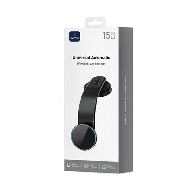 Автомобильный магнитный держатель с беспроводной зарядкой WiWU Universal Automatic Wireless Car Charger CH-327(7)