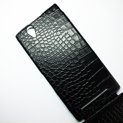 Кожаный чехол Armor Case Black Crocodile для Sony Xperia T2 Ultra Dual(4)