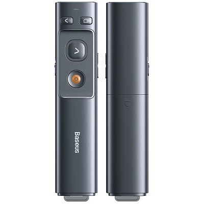 Беспроводная указка Baseus Orange Dot Wireless Presenter (Red Laser) (ACFYB-B0G) серая(1)