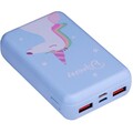 Портативное зарядное устройство Yoobao P10w, 10000 mAh, цвет синий (принт.единорог)(#1)