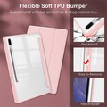 Защитный чехол Acrylic TPU Case с креплением для стилуса светло-розовый для Samsung Galaxy Tab S9 FE Plus(#4)