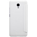 Полиуретановый чехол книга Nillkin Sparkle Leather Case White для Meizu M5 Note(#2)