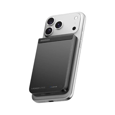 Внешний магнитный аккумулятор MOMAX 1-Power S.Pass 10000mAh (IP162Q2CND) черный(4)