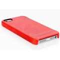 Кожаный чехол накладка Borofone Leather Series Red для Apple iPhone 5/5s/SE(#2)