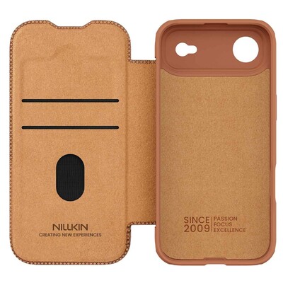 Кожаный чехол Nillkin Qin Prop Leather Case черный для Apple iPhone Air(5)