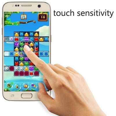 Противоударное защитное стекло на весь экран Ainy Full Screen Cover Gold для Samsung G930F Galaxy S7(4)