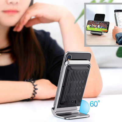 Беспроводная зарядка-подставка для телефона быстрая Baseus Vertical Desktop Wireless - Черная (WXLS-01)(3)