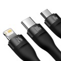 Кабель Baseus Flash Series II cable USB - USB Type C / Lightning / micro USB 100 W 1.2 m (CASS030001)(#3)