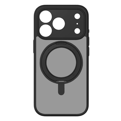 Чехол с подставкой и кольцом Momax CaseFORM Roller Magnetic Case черный для Apple iPhone 17 Pro Max(3)