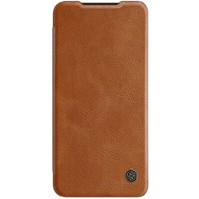 Кожаный чехол Nillkin Qin Pro Leather Case Коричневый для Samsung Galaxy S22 Ultra(1)