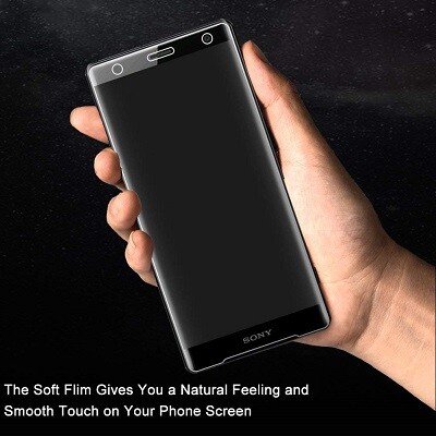 Противоударное защитное стекло на весь экран Full Screen Cover прозрачное для Sony Xperia XZ2 Compact(3)