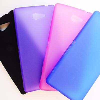 Силиконовый чехол Becolor Pink Mat для Sony Xperia M2 Dual S50h(3)
