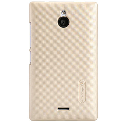 Пластиковый чехол Nillkin Super Frosted Shield Gold  для Nokia X2 Dual Sim(1)