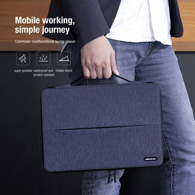 Чехол для ноутбука с подставкой Nillkin Commuter Multifunctional Laptop Sleeve 16 дюймов Черный(13)