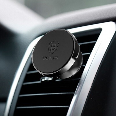 Автодержатель универсальный Baseus Magnetic Air Vent Mount Black (SUER-A01)(3)