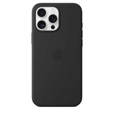 Силиконовый чехол с Magsafe черный для Apple iPhone 15 Pro Max(4)
