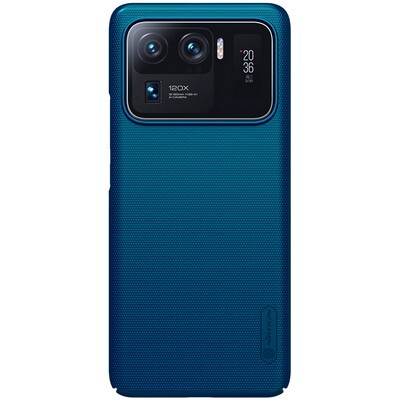 Пластиковый чехол с подставкой Nillkin Super Frosted Shield Синий для Xiaomi 11 Ultra(1)