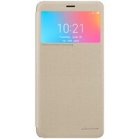 Полиуретановый чехол книга Nillkin Sparkle Leather Case Золотой для Xiaomi Redmi 6