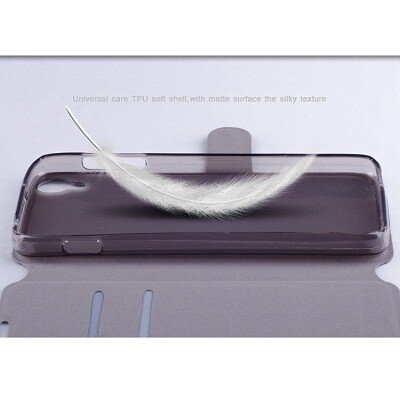 Полиуретановый чехол Mofi Book Case Black для Alcatel One Touch Idol 3 (4.7) 6039Y(3)