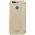 Полиуретановый чехол книга Nillkin Sparkle Leather Case Gold для Huawei Nova 2 Plus(#2)