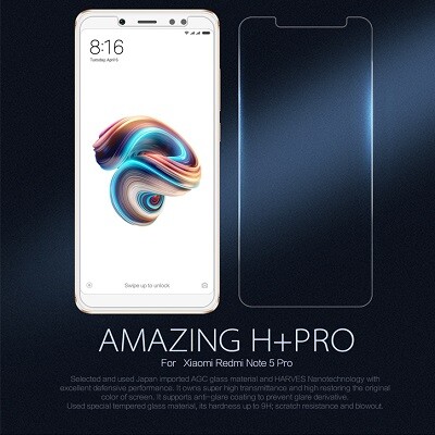 Противоударное защитное стекло с пленкой на заднюю часть Amazing H+PRO Anti Explosion для Xiaomi RedMi Note 5\ RedMi Note 5 Pro(1)