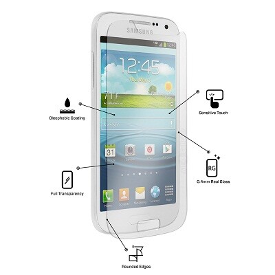 Противоударное защитное стекло Ainy Tempered Glass Protector 0.3mm для Samsung i9190 Galaxy S4 mini(2)