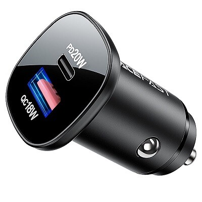 Автомобильное зарядное ACEFAST B1 mini car charger 38W (USB-C & USB-A)(1)