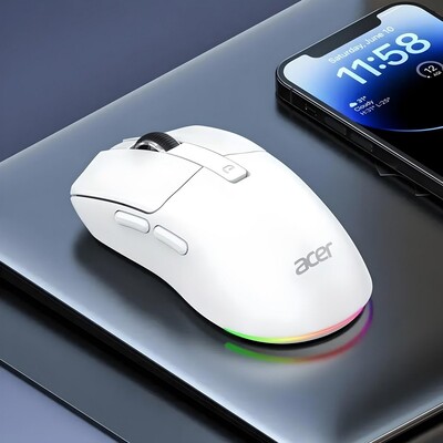 Компьютерная мышь Acer OMW120 USB/Bluetooth 2,4 ГГц RGB 8000 DPI белый(2)