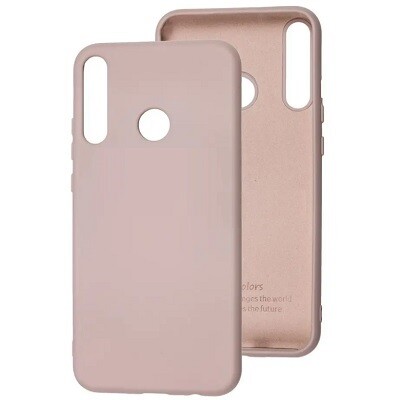 Силиконовый чехол Silicone Case светло-розовый для Huawei P40 Lite E\ Honor 9C(1)