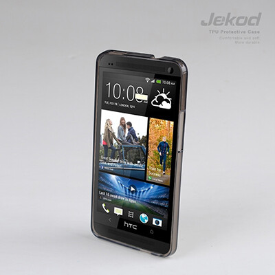 Силиконовый чехол Jekod TPU Case Black для HTC One M7(1)