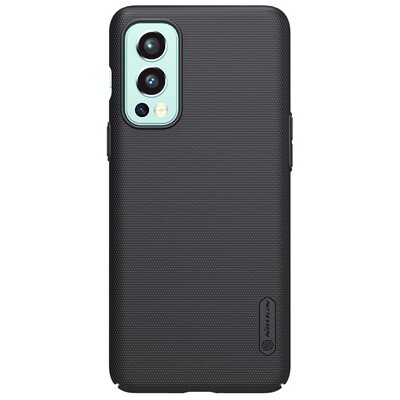 Пластиковый чехол с подставкой Nillkin Super Frosted Shield Черный для OnePlus Nord 2 5G(1)