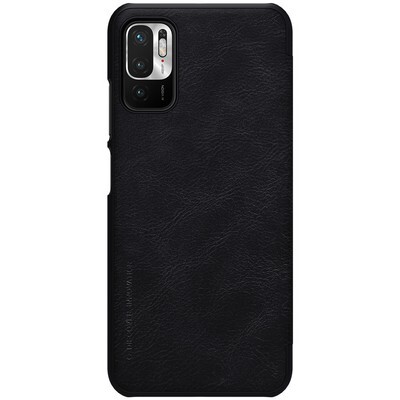 Кожаный чехол Nillkin Qin Leather Case Черный для Xiaomi Poco M3 Pro(2)