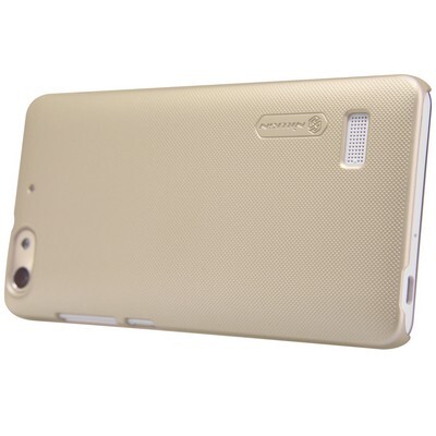 Пластиковый чехол с пленкой Nillkin Super Frosted Shield Gold для Huawei G Play Mini(2)