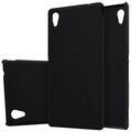 Пластиковый чехол с пленкой Nillkin Super Frosted Shield Black для Sony Xperia M4 Aqua(#3)