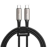 Кабель Baseus Water Drop-shaped с индикатором заряда Type-C PD2.0 60W кабель для быстрой зарядки Cable 20V 3A 1m черный