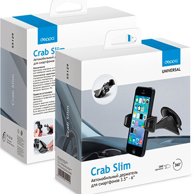 Универсальный автодержатель Deppa Crab Slim(3)