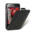 Кожаный чехол Melkco Leather Case Black LC для LG Optimus L3 II Dual E435(#1)